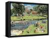 At the Picnic Spot-Trevor Mitchell-Framed Stretched Canvas