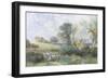 At the Pond-Myles Birket Foster-Framed Giclee Print