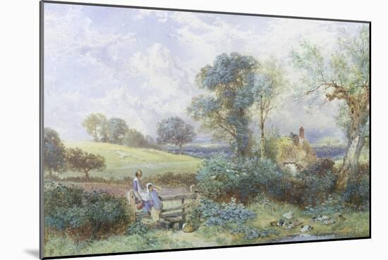 At the Pond-Myles Birket Foster-Mounted Giclee Print