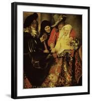 At the Procuress-Johannes Vermeer-Framed Giclee Print