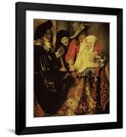 At the Procuress-Johannes Vermeer-Framed Giclee Print