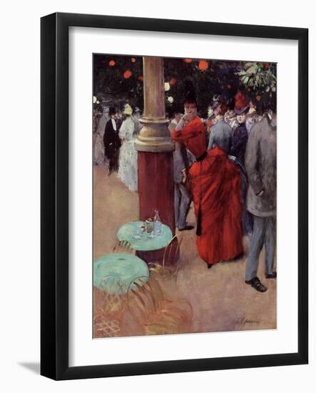 At the Public Garden, c.1884-Jean Louis Forain-Framed Giclee Print