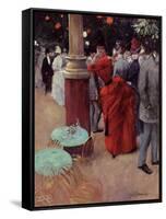 At the Public Garden, c.1884-Jean Louis Forain-Framed Stretched Canvas