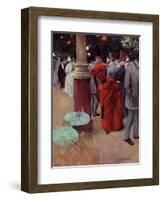At the Public Garden, c.1884-Jean Louis Forain-Framed Giclee Print