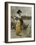 At the Quayside-Emile-auguste Pinchart-Framed Giclee Print