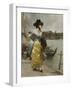 At the Quayside-Emile-auguste Pinchart-Framed Giclee Print