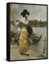 At the Quayside-Emile-auguste Pinchart-Framed Stretched Canvas