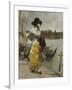 At the Quayside-Emile-auguste Pinchart-Framed Giclee Print