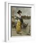 At the Quayside-Emile-auguste Pinchart-Framed Giclee Print