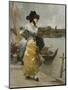 At the Quayside-Emile-auguste Pinchart-Mounted Giclee Print