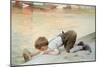 At the Quayside-Henri Jules Jean Geoffroy-Mounted Giclee Print