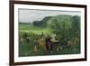 At the Racecourse, 1860-62-Edgar Degas-Framed Giclee Print