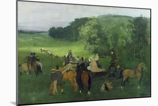 At the Racecourse, 1860-62-Edgar Degas-Mounted Giclee Print