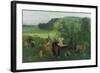 At the Racecourse, 1860-62-Edgar Degas-Framed Giclee Print