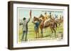 At the Racecourse: at the Start-null-Framed Giclee Print