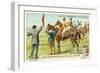 At the Racecourse: at the Start-null-Framed Giclee Print