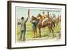 At the Racecourse: at the Start-null-Framed Giclee Print