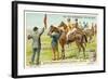 At the Racecourse: at the Start-null-Framed Giclee Print