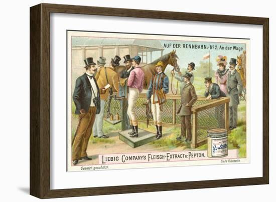 At the Racecourse: on the Scales-null-Framed Giclee Print