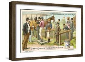 At the Racecourse: on the Scales-null-Framed Giclee Print