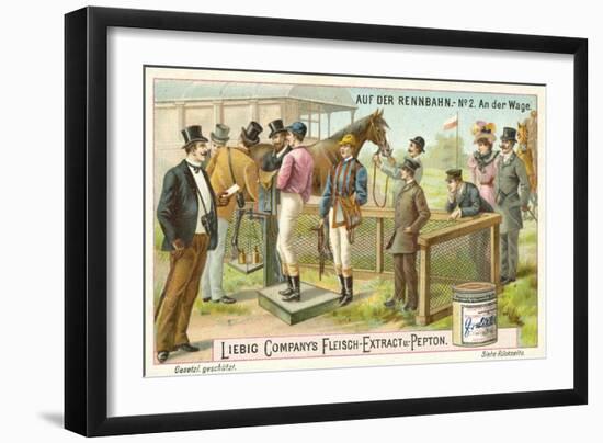 At the Racecourse: on the Scales-null-Framed Giclee Print