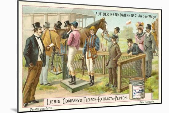 At the Racecourse: on the Scales-null-Mounted Giclee Print