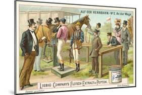 At the Racecourse: on the Scales-null-Mounted Giclee Print