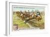 At the Racecourse: over the Last Fence-null-Framed Giclee Print