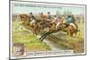 At the Racecourse: over the Last Fence-null-Mounted Giclee Print