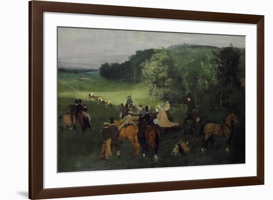 At the Racecourse (The Races), C.1861-62-Edgar Degas-Framed Giclee Print