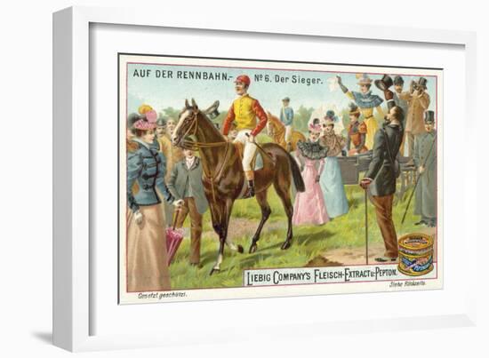 At the Racecourse: the Winner-null-Framed Giclee Print