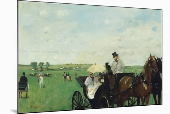 At the Races in the Countryside, 1869-Edgar Degas-Mounted Giclee Print