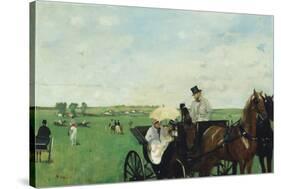 At the Races in the Countryside, 1869-Edgar Degas-Stretched Canvas