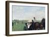 At the Races in the Countryside-Edgar Degas-Framed Giclee Print