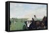 At the Races in the Countryside-Edgar Degas-Framed Stretched Canvas