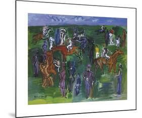 At the Races-Raoul Dufy-Mounted Premium Giclee Print
