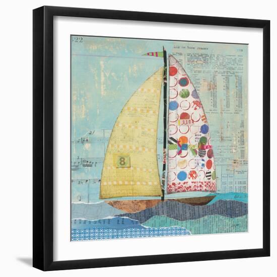 At the Regatta I Sail Sq-Courtney Prahl-Framed Art Print