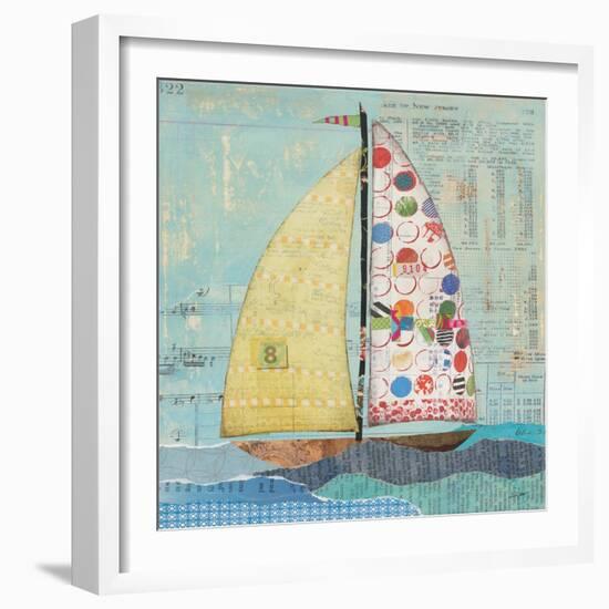 At the Regatta I Sail Sq-Courtney Prahl-Framed Art Print