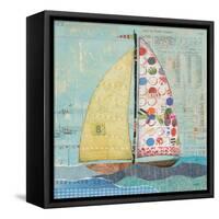 At the Regatta I Sail Sq-Courtney Prahl-Framed Stretched Canvas