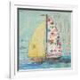 At the Regatta I Sail Sq-Courtney Prahl-Framed Art Print