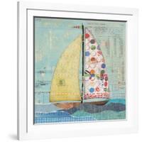 At the Regatta I Sail Sq-Courtney Prahl-Framed Art Print