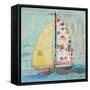 At the Regatta I Sail Sq-Courtney Prahl-Framed Stretched Canvas