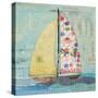 At the Regatta I Sail Sq-Courtney Prahl-Stretched Canvas