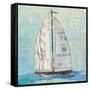 At the Regatta III Sail Sq-Courtney Prahl-Framed Stretched Canvas