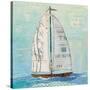 At the Regatta III Sail Sq-Courtney Prahl-Stretched Canvas