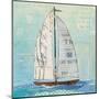 At the Regatta III Sail Sq-Courtney Prahl-Mounted Art Print