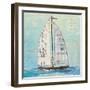 At the Regatta III Sail Sq-Courtney Prahl-Framed Art Print