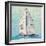 At the Regatta III Sail Sq-Courtney Prahl-Framed Art Print