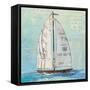 At the Regatta III Sail Sq-Courtney Prahl-Framed Stretched Canvas