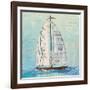 At the Regatta III Sail Sq-Courtney Prahl-Framed Art Print